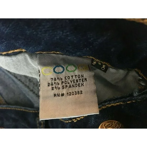 Coogi Capris Jeans Junior Size 11 12 American Flag Pockets - Picture 8 of 12